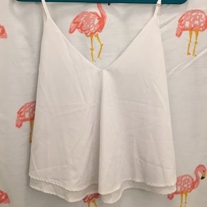 White Cami Tank Top
